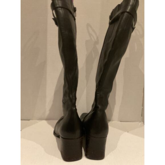 Via Spiga Italian Leather Knee High Heeled Boots -  9M - Picture 3 of 9